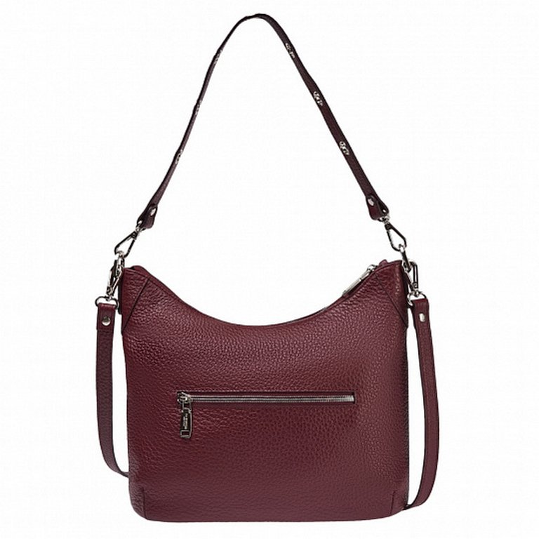 Сумка женская Dr.Koffer 30*20*10 см, нат. кожа, бордо