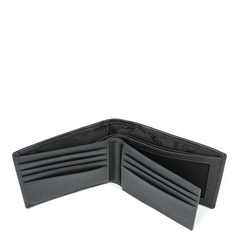 Портмоне FABRETTI мужское, нат. кожа, 12,5*10*2,5 см, серый