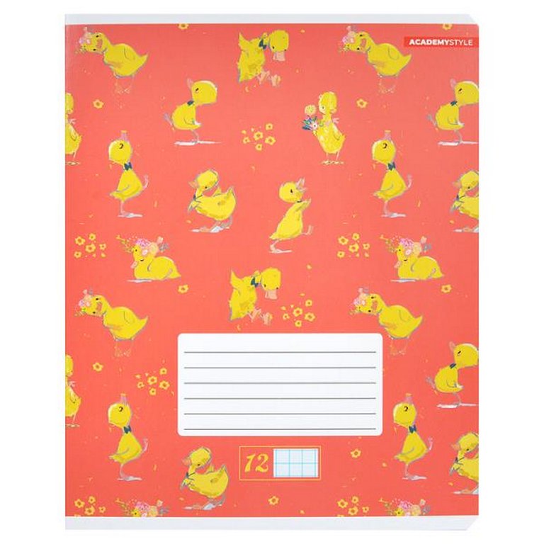 Тетрадь 12 лист кл. А5 "Забавные утята"