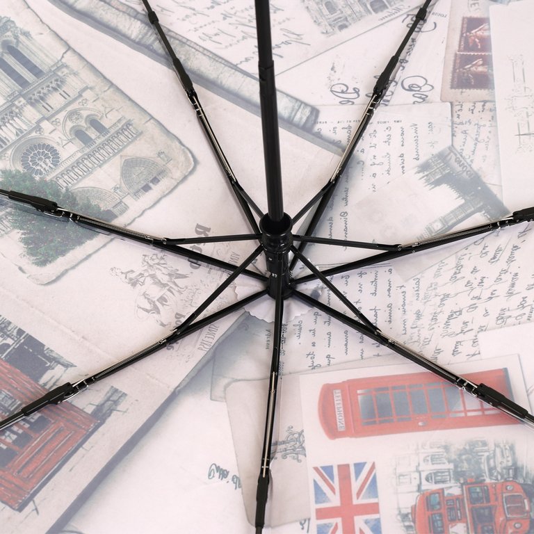 Зонт женский автомат Fabretti, 3 сложения, эпонж