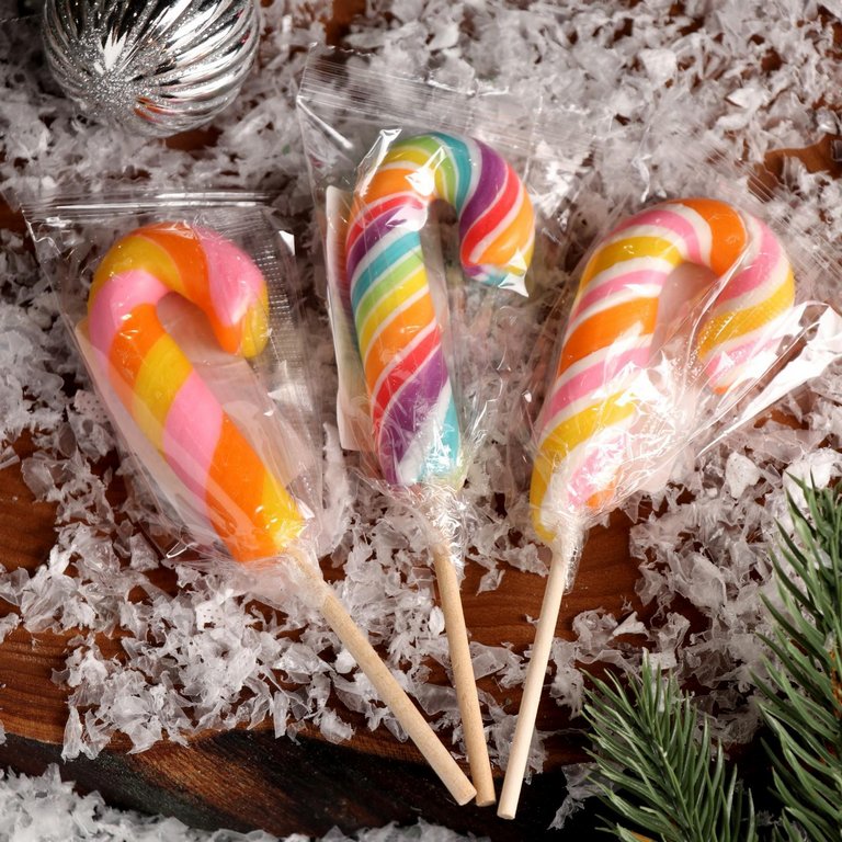 Леденец на палочке "Трость мини", на палочке 15г