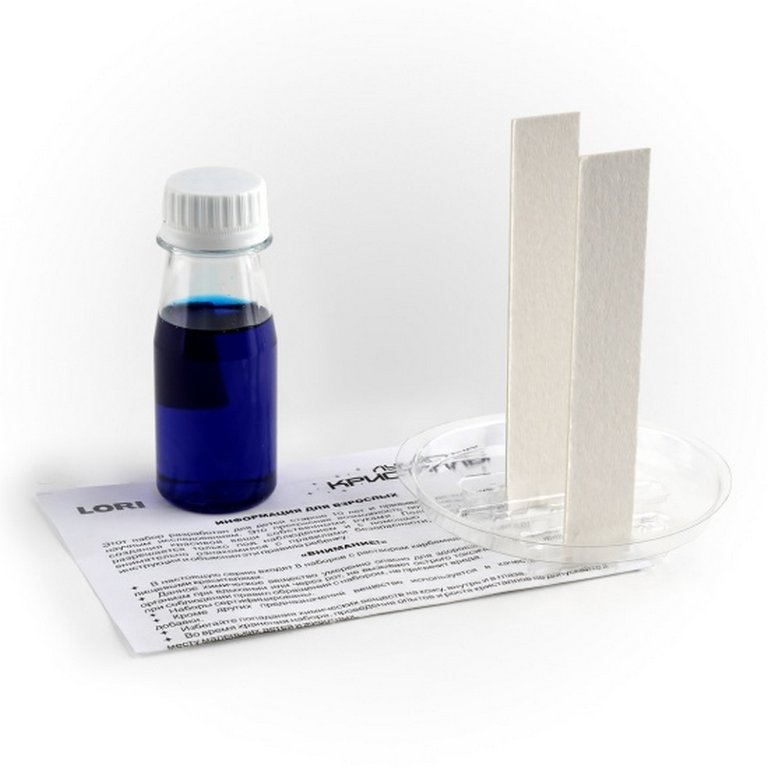 Игра научная 10+ Выращиваем кристаллы Синий Lori