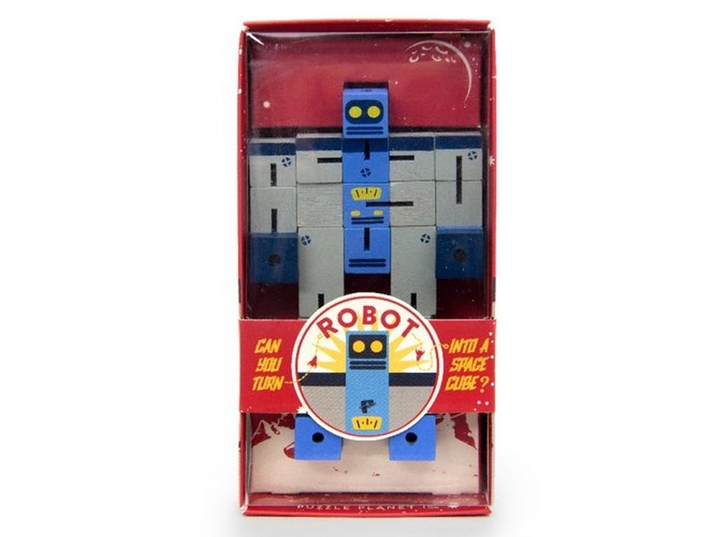 Головоломка из дерева .6+ Профессор Пазл "Робот" 1 уровень