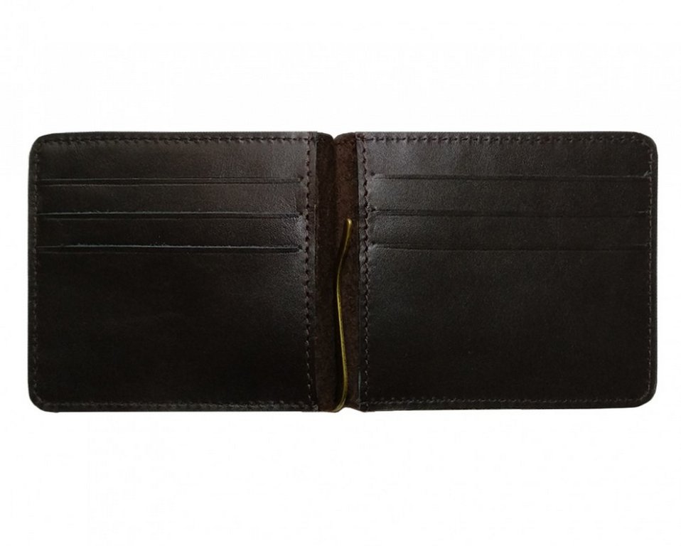 Зажим для денег Faetano "Кроко" нат.кожа, коричневый