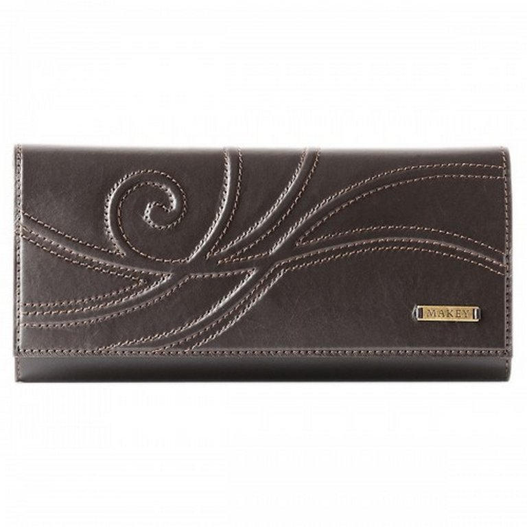 Портмоне Макей 20,3*10см, нат. кожа, цв. красный/коричневый