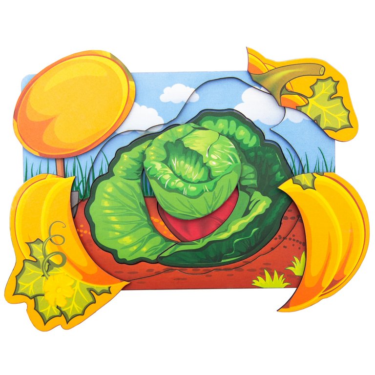 Доска-вкладыш "Овощи" 3+ (дерево) Сибирские Игрушки