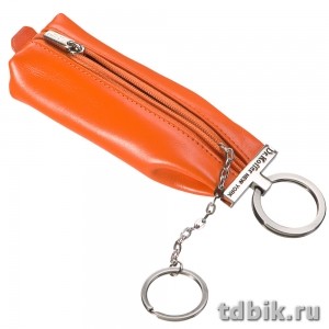 Футляр для ключей Dr.Koffer 4,5*14см, на молнии, оранжевый