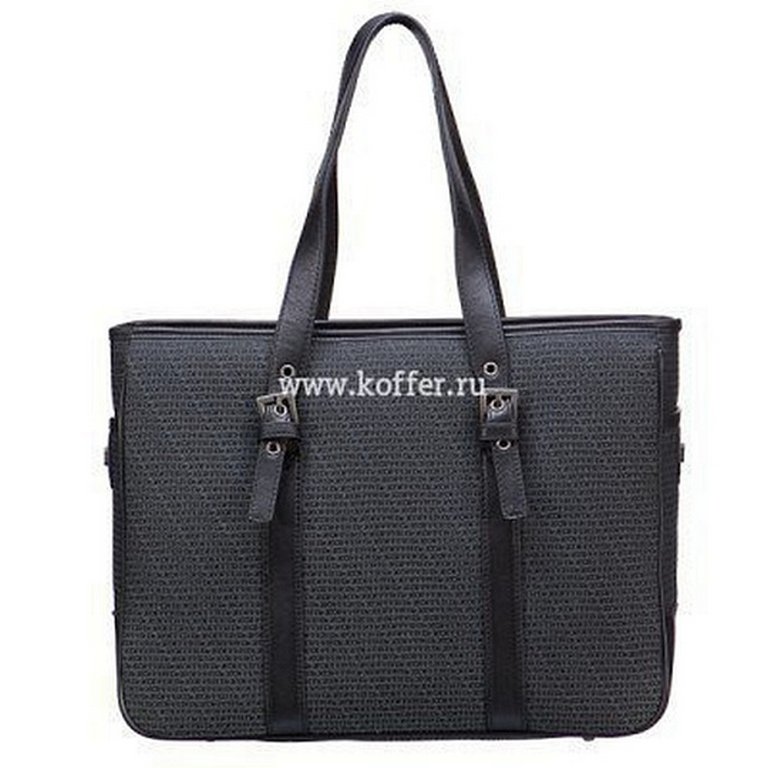 Сумка для документов Dr.Koffer, нат. кожа, черная