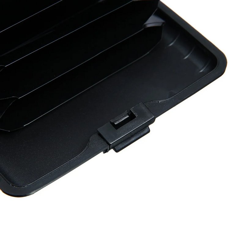 Визитница металл/ пластик 11*7,5*2см черный