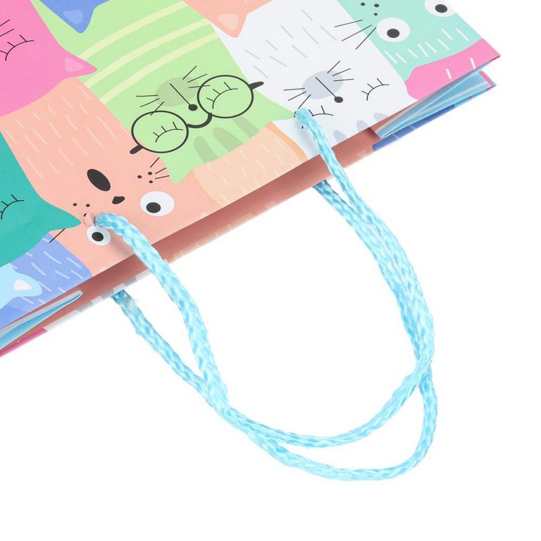 Пакет бумажный 26*32см матовый "Коты" ЧУДО ПРАЗДНИК