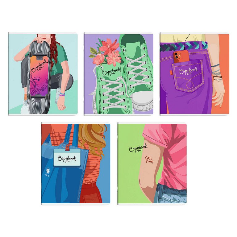 Тетрадь 48 лист кл. А5 на скрепке "МОЛОДЁЖНЫЙ СТИЛЬ"