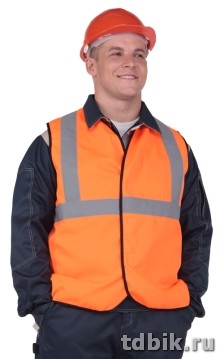 Спецодежда Жилет "Сигнальный" р-р 52-54, цвет оранжевый/лимон