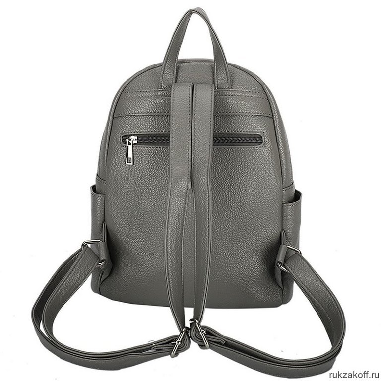 Рюкзак молодежный женский OrsOro иск. кожа 33*27*14 см, серый