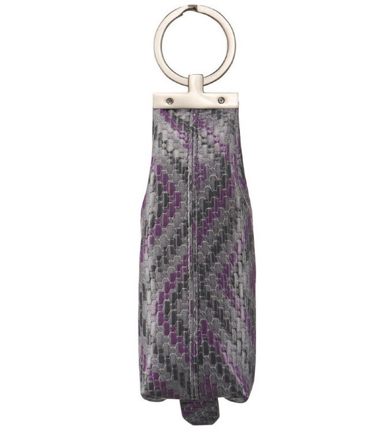 Футляр для ключей Dr.Koffer 14*4,5см, на молнии, серый