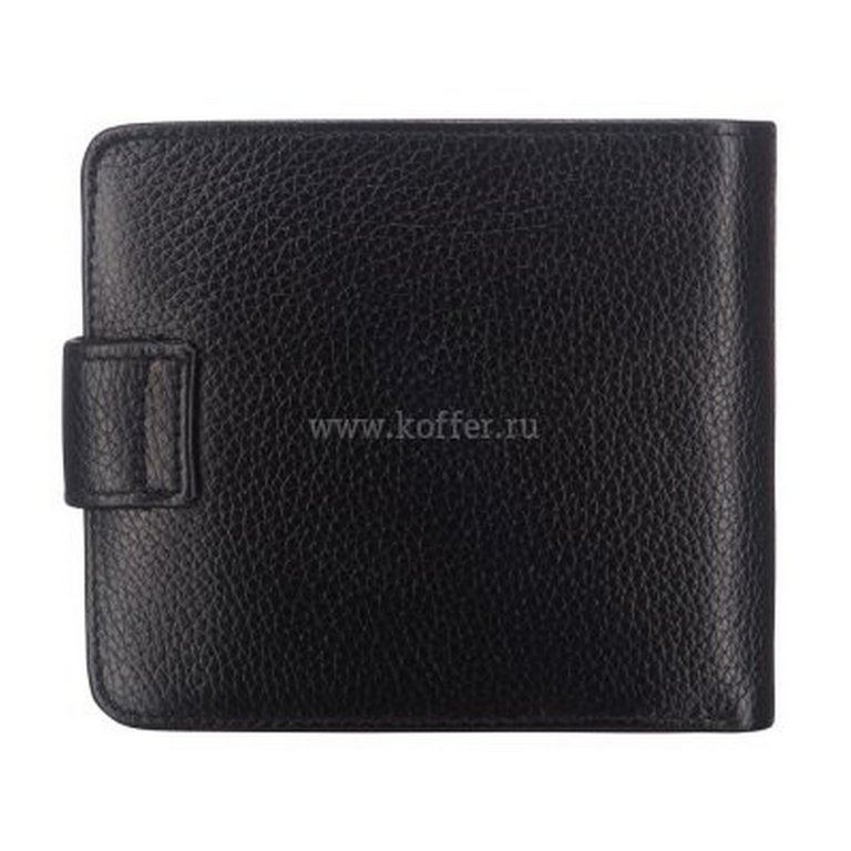Портмоне Dr.Koffer 10*12,5см, нат. кожа, черный