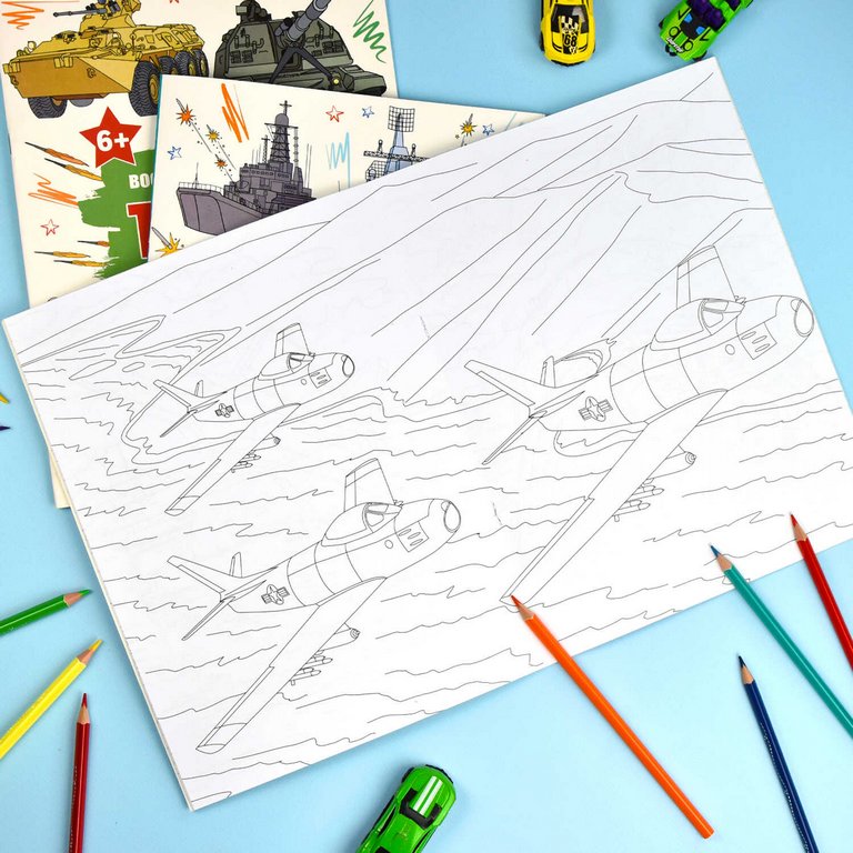 Раскраска А4 "Самолеты" 8л Феникс+