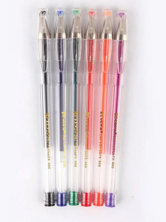 Набор гелевых ручек  6 шт. Beifa Классика