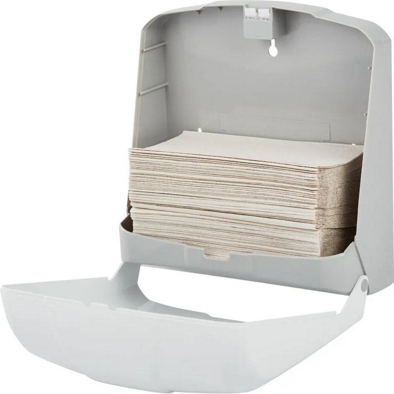 Диспенсер для бумажных полотенец типа (H3), Luscan Professional , белый пластик