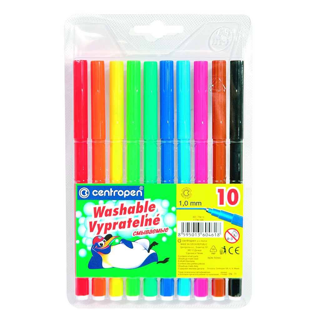 Набор фломастеров 10 цв. Centropen блистер