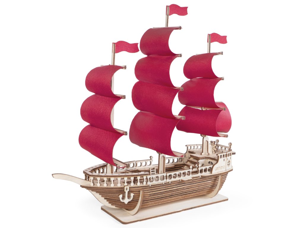 Сборная модель из дерева   87 дет. "Корабль Ламар" 260*100*250мм