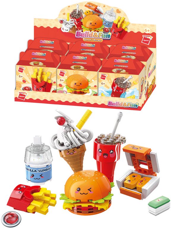 Конструктор пластиковый   АССОРТИ "Вкусняшки" 6 видов