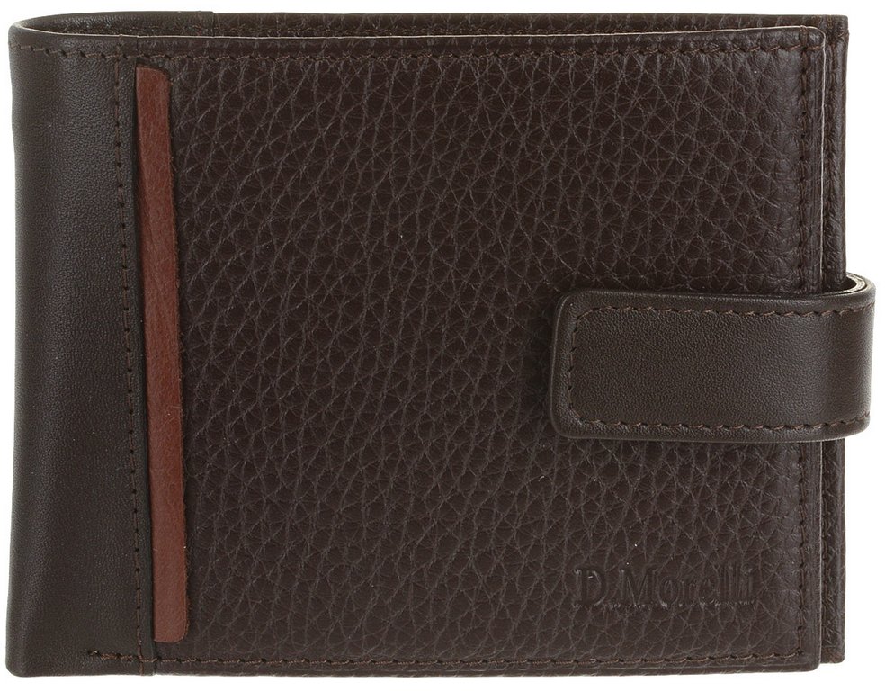 Портмоне D.Morelli мужское "БРУНО" нат.кожа, цвет коричневый