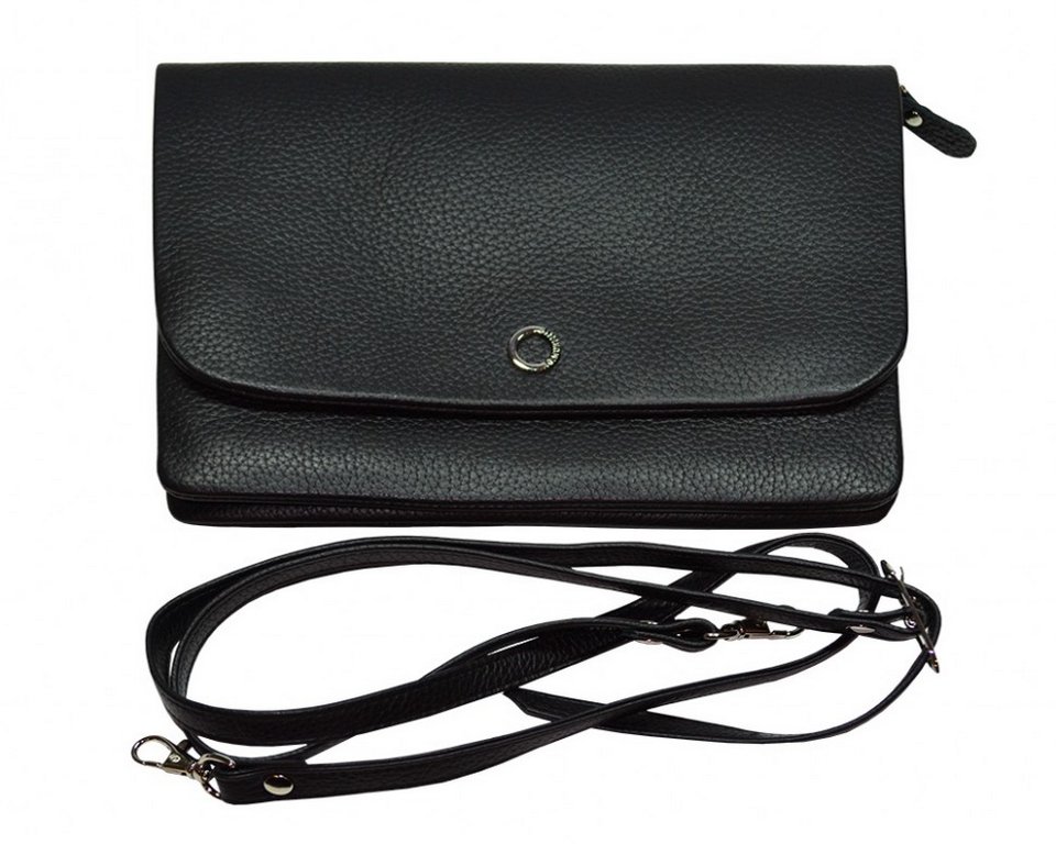 Сумка женская-клатч  D.Morelli , нат. кожа "Тефия" черная