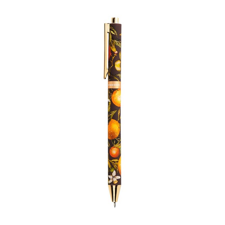 Ручка шариковая авт. Bruno Visconti "Flora Fruits"  0,38мм синяя (ст.108мм, лин.0,36) игольч.