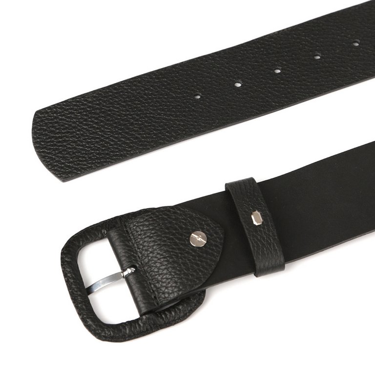 Ремень FABRETTI женский, натуральная кожа, размер 120, черный