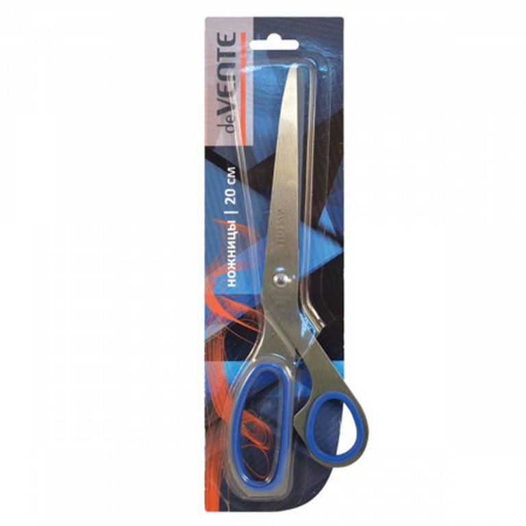 Ножницы 200 мм цельнометаллические рукоятка с резиновыми вставками deVENTE "Solid"