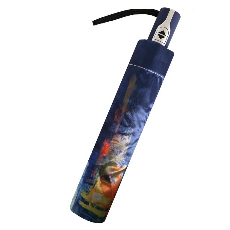 Зонт женский суперавтомат Fabretti, облегченный, 3 сложения, сатин