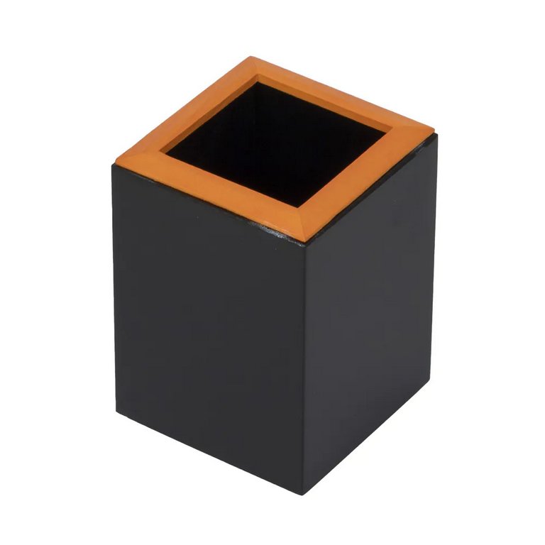 Набор настольный дерево  8 предметов "Good Sunrise" цвет черный/оранжевый