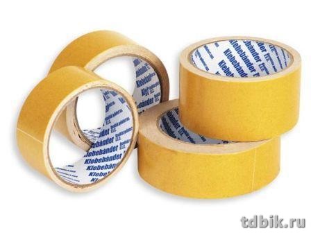 Скотч двухсторонний (полипроп. основа) 38 мм*25 м Klebebander