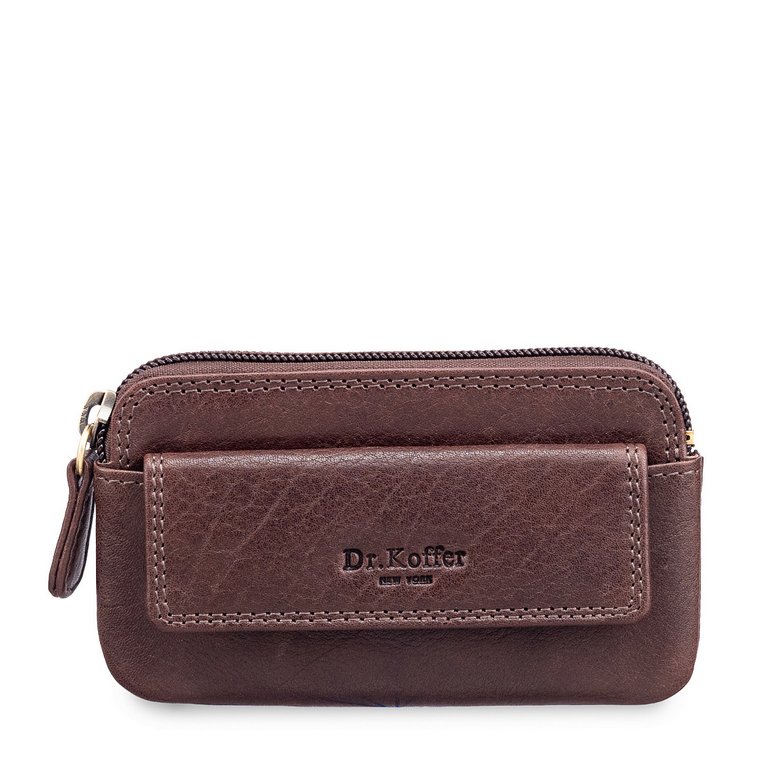 Футляр для ключей Dr.Koffer 7,5*13,5 см, темно-коричневый