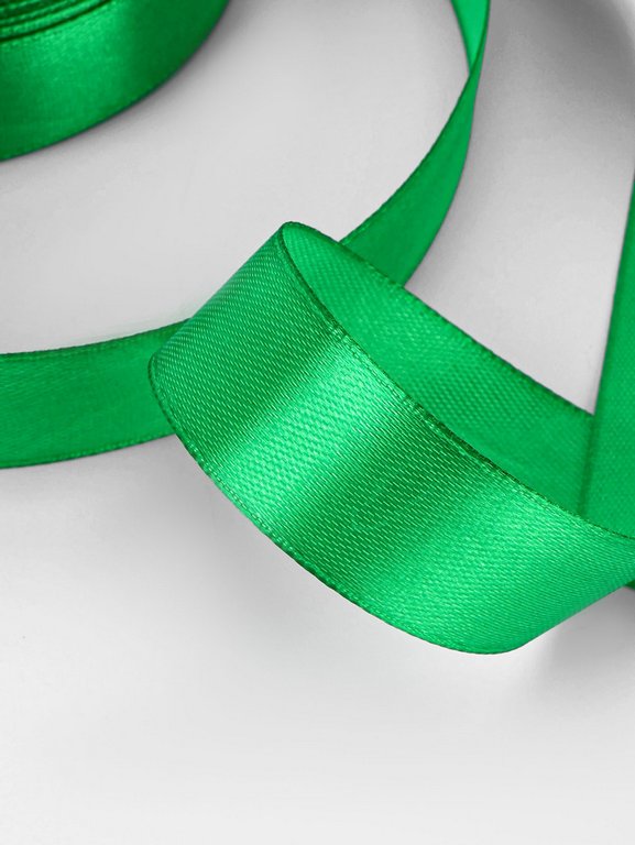 Лента атласная 2,0см*23м, цв. зеленый  ART UZOR