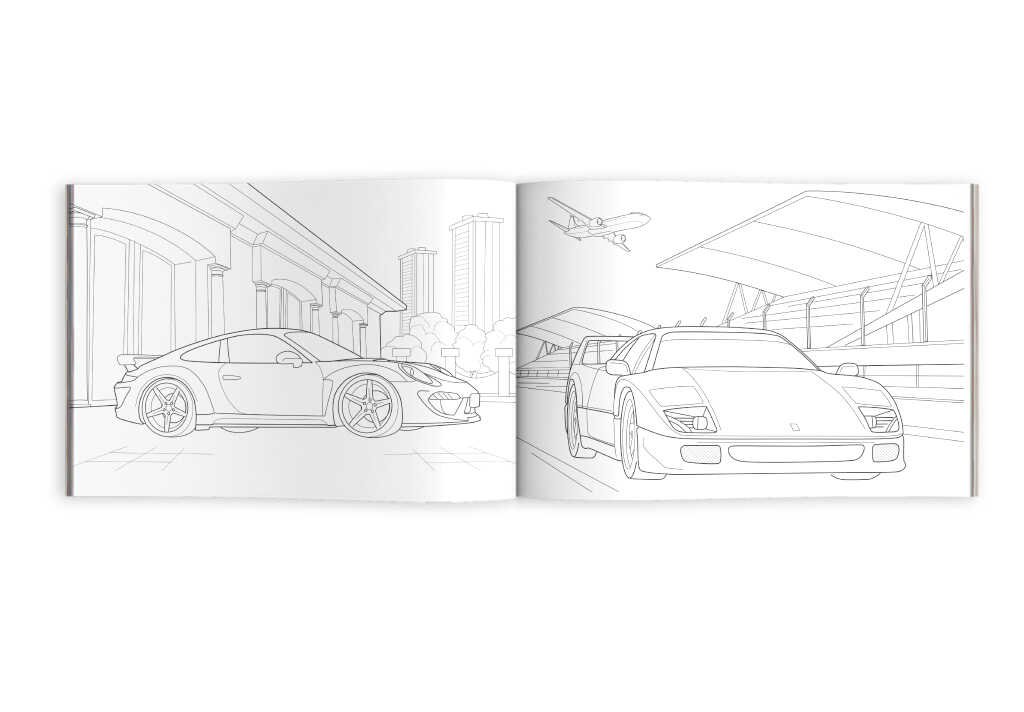 Раскраска А5 "Гоночные машины" 8л Феникс+