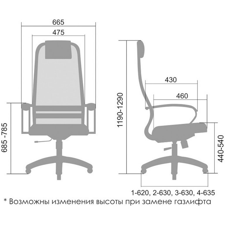Кресло руководителя МЕТТА SU-BP-10 PL (ткань-сетка черная) до 90 кг