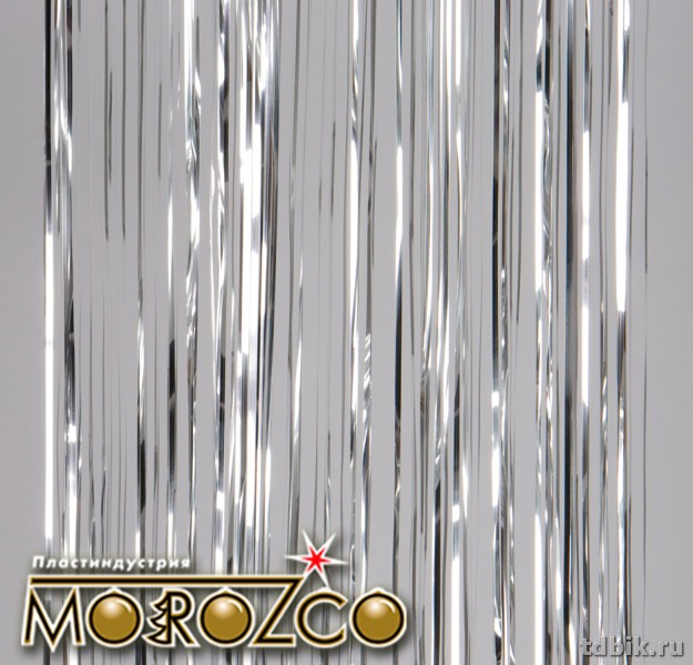 Дождик новогодний 1,5м. цв. серебро MOROZCO