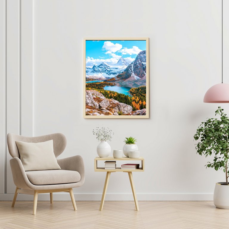 Роспись по номерам (холст) 40*50см "Склалистые горы" (основа+акрил.кр.+кисти) 32цв.