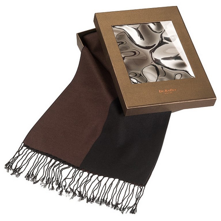Шарф мужской Dr.Koffer 30*180см,  50% - шелк, 50% - вискоза