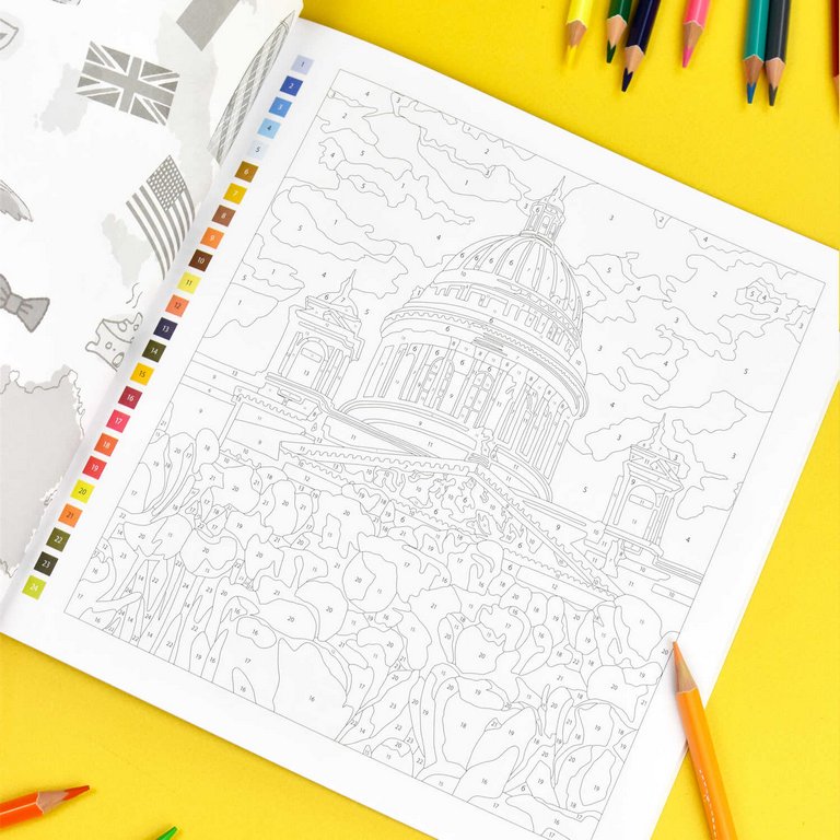 Раскраска по цифрам "Вокруг Мира" 15 картин Феникс+