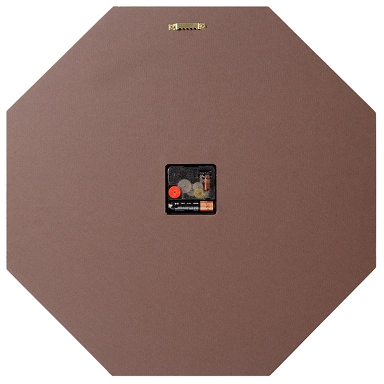 Часы настенные Макей "Deco" нат. кожа 42*42 см, цвет черный