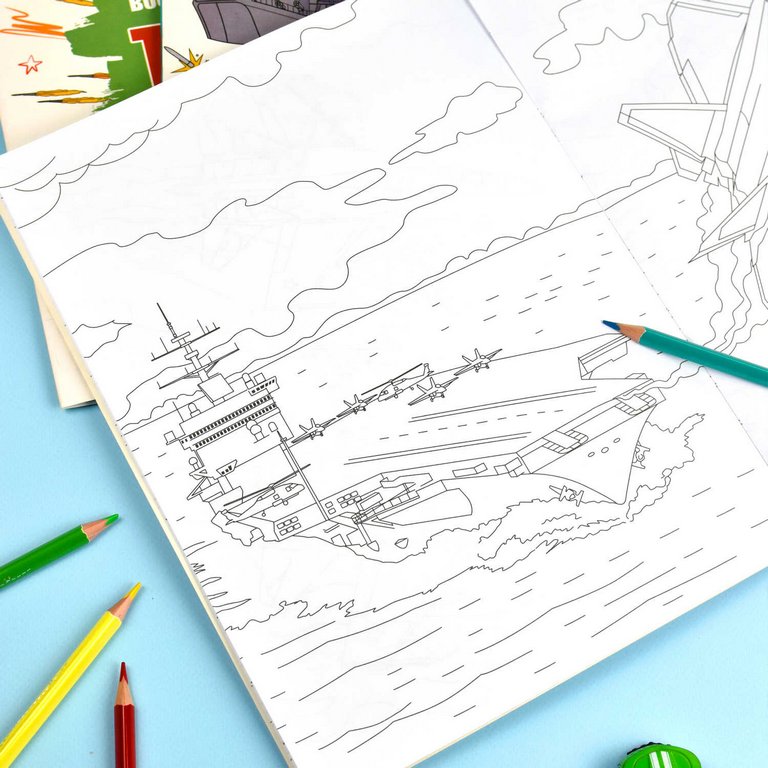 Раскраска А4 "Самолеты" 8л Феникс+