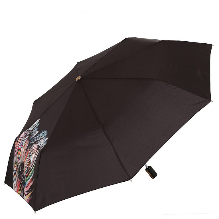 Зонт женский суперавтомат Fabretti, облегченный, 3 сложения, эпонж