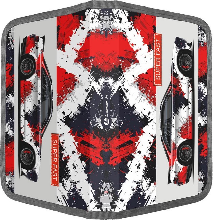 Пенал 1 отд. для мальчика Lamark "Трек" 205*115*30 мм (ламинир. картон soft touch)