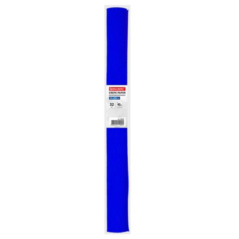 Бумага креповая 50*250 синяя, BRAUBERG