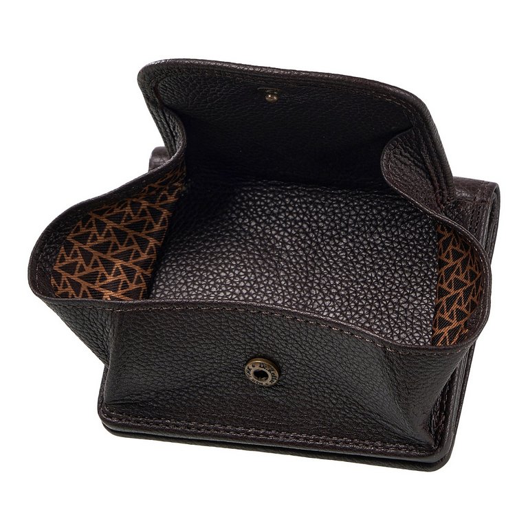 Портмоне Dr.Koffer 10*9 см нат. кожа, коричневый