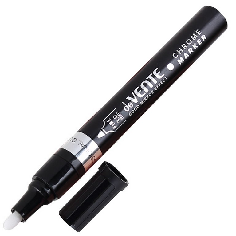 Маркер зеркальный 3 мм deVENTE "Chrome" перманентный, зеркальный хром