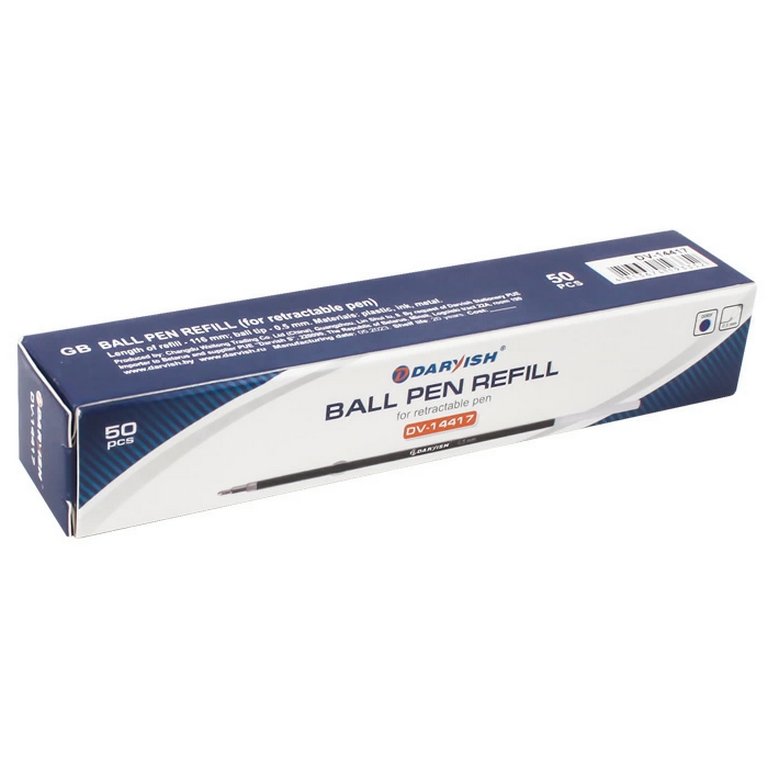 Стержень шариковый 116мм, синий 0,5 мм