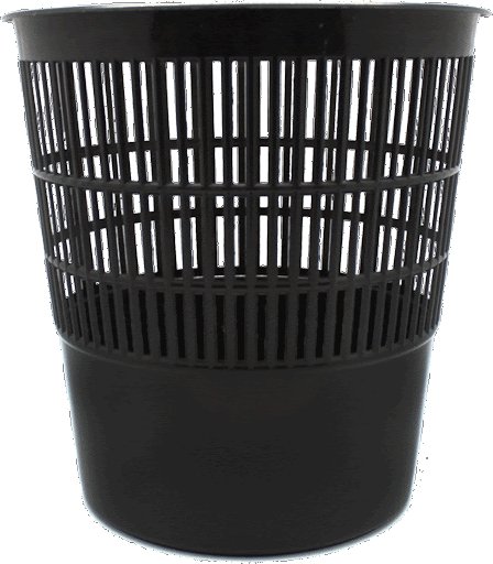 Корзина для бумаг пластиковая 10л сетчатая, черная, Attomex
